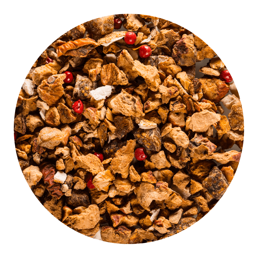 Alles andere als feige! Dieser Pfirsich besticht durch seine würzig kräftigen Geschmack mit leichter Pfeffernote