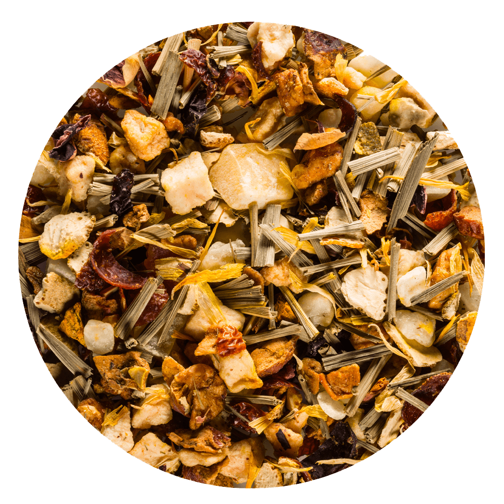 Dieser Tee verleiht die extra Power für die kalte Jahreszeit! Mit Limette-Melonen Geschmack.