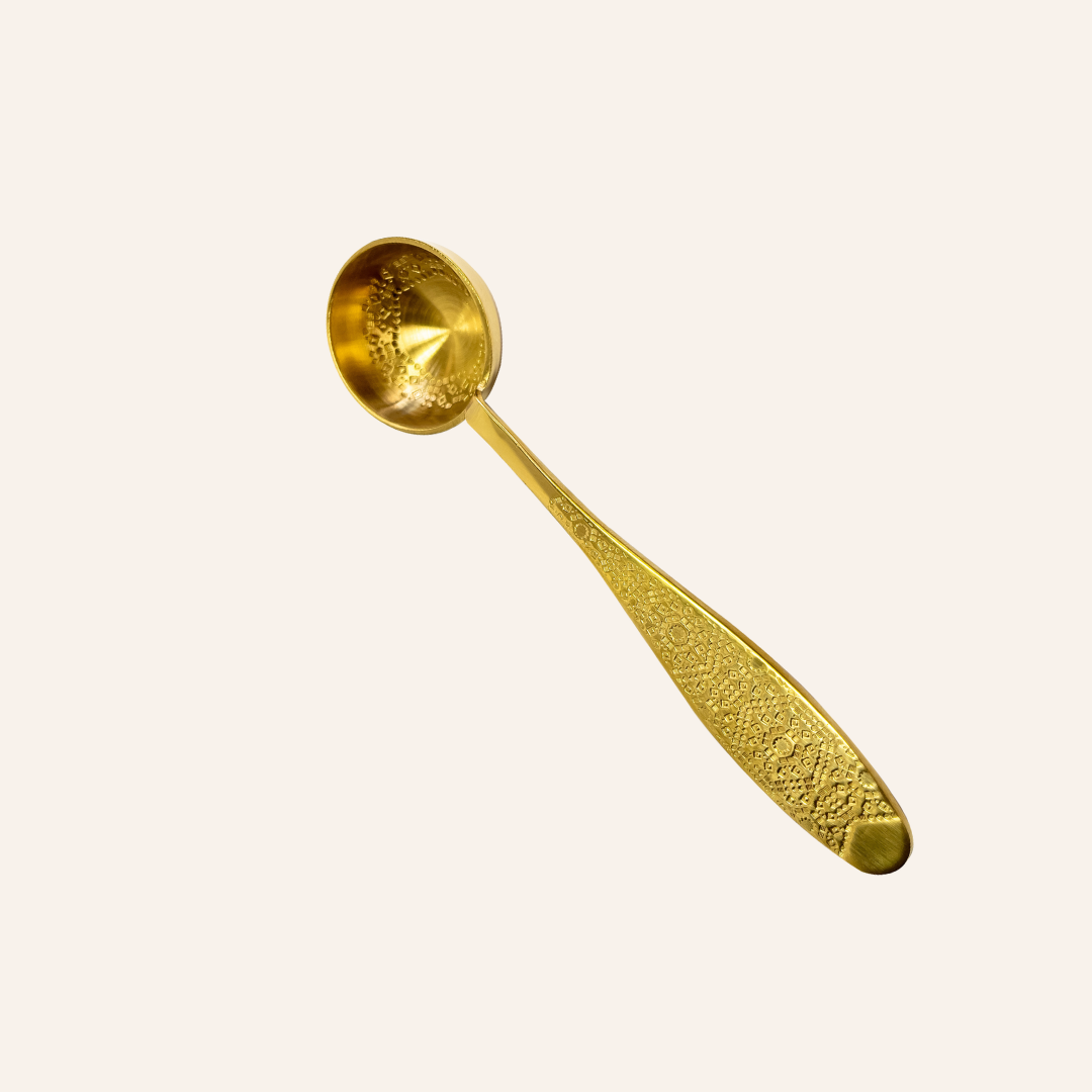 Teeportionslöffel Gold
