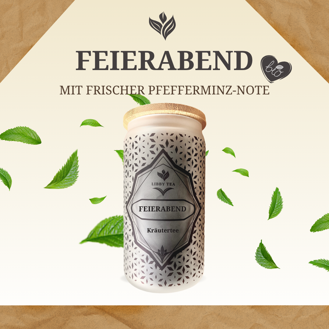 Feierabend Tee BIO im Libbyglas