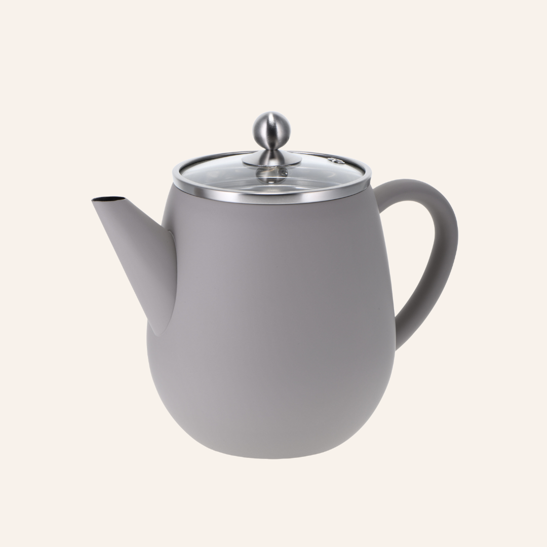 Teekanne Eva beige grau