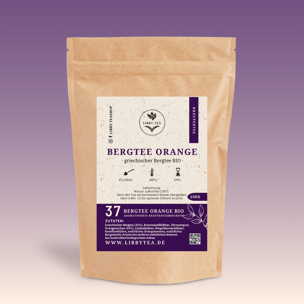 Bergtee Orange BIO